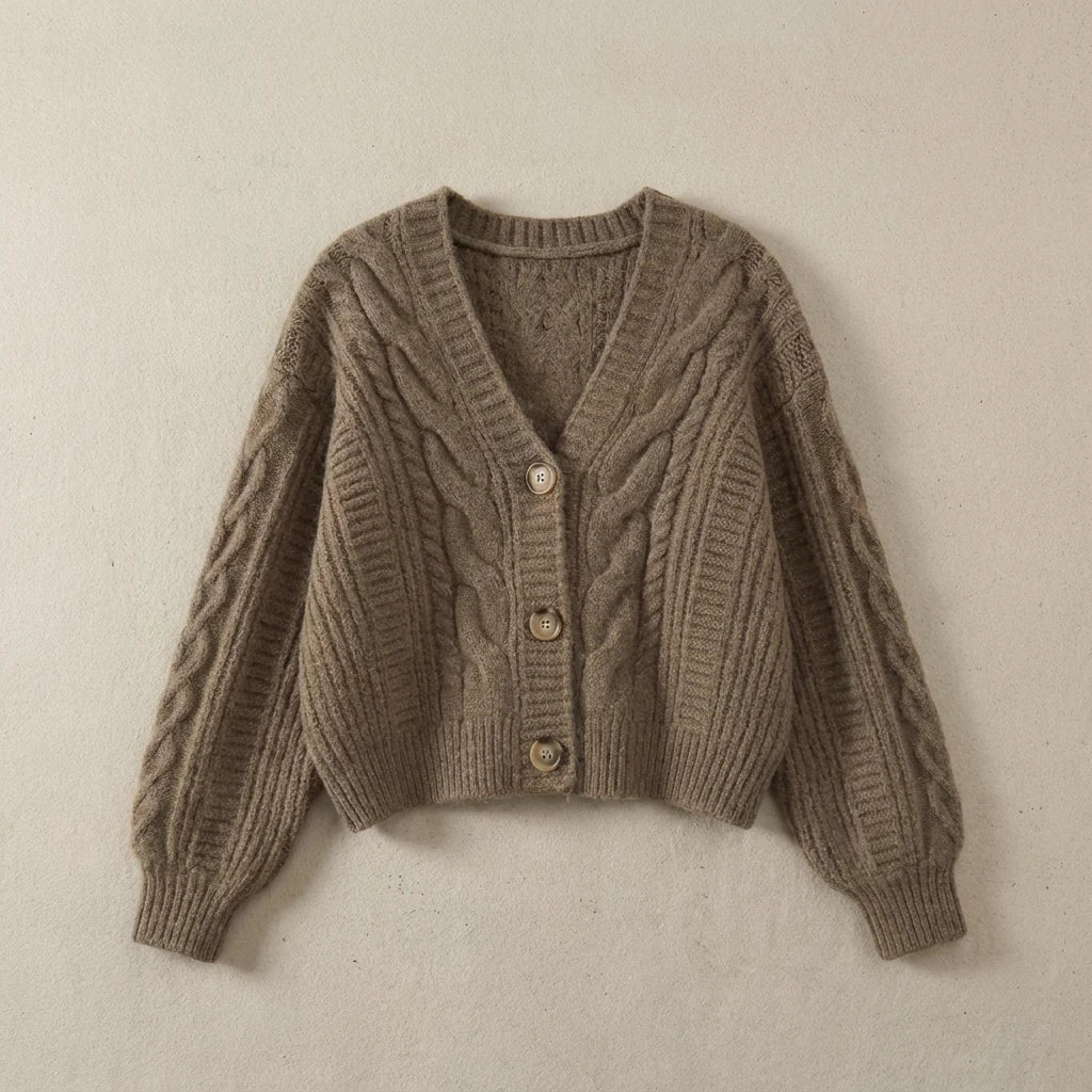 White Merino Wool Cardigan | Women's Sweater 1