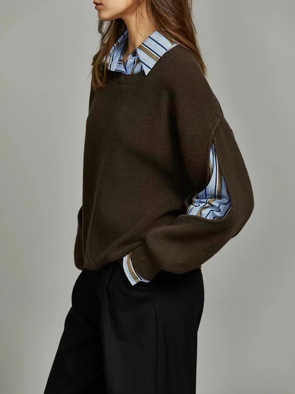 Women’s Knit Jumper Sweater ? Cozy Style with Effortless Layered Comfort 1