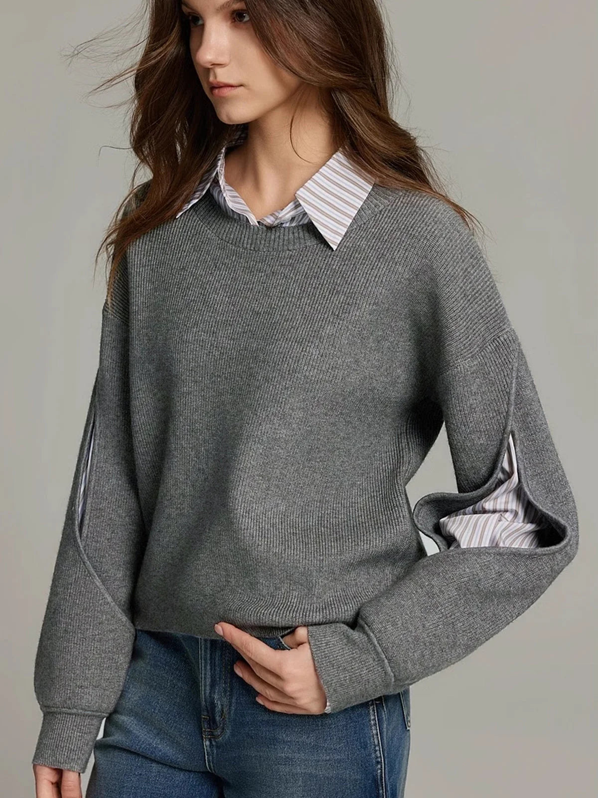 Women’s Knit Jumper Sweater ? Cozy Style with Effortless Layered Comfort 4