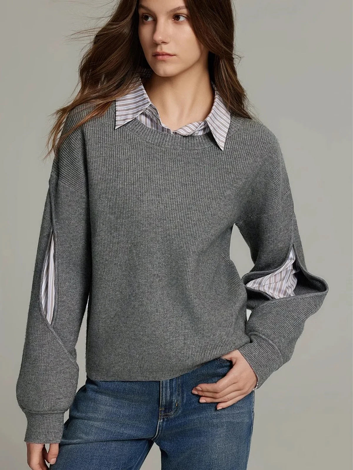 Women’s Knit Jumper Sweater ? Cozy Style with Effortless Layered Comfort 5