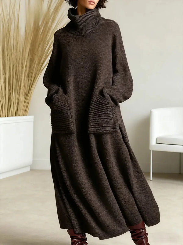 Women's Wool Maxi Dress ? Cozy Elegance with Effortless Comfort 0