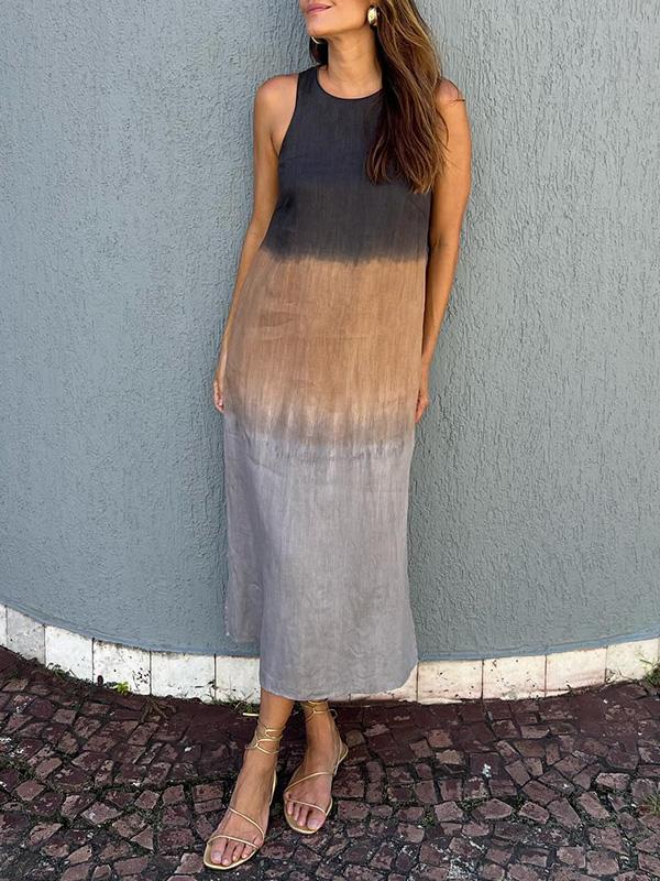 ELENA - ELEGANT LUXURY FLOWING PRINT DRESS
