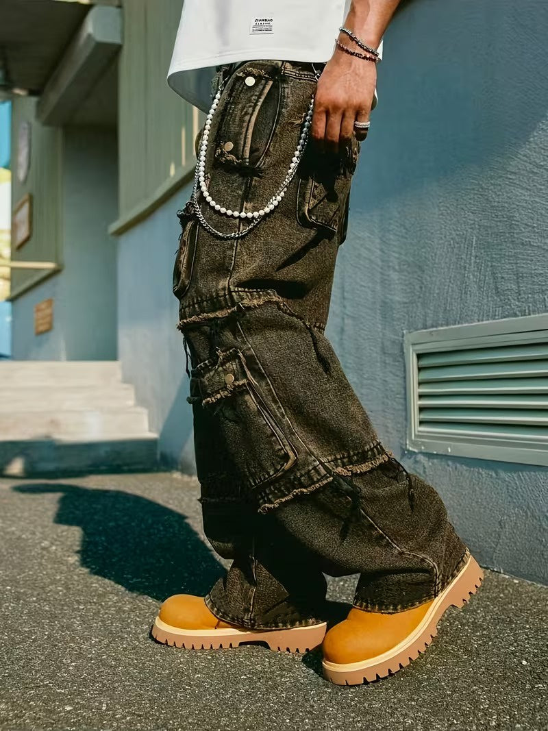 Men’s Wide-Leg Cargo Pants