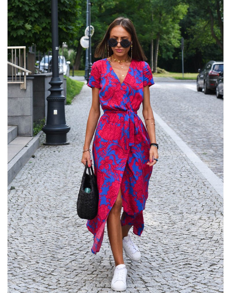 ELLA - ELEGANT FLORAL DRESS - STYLISH LUXURY FIT