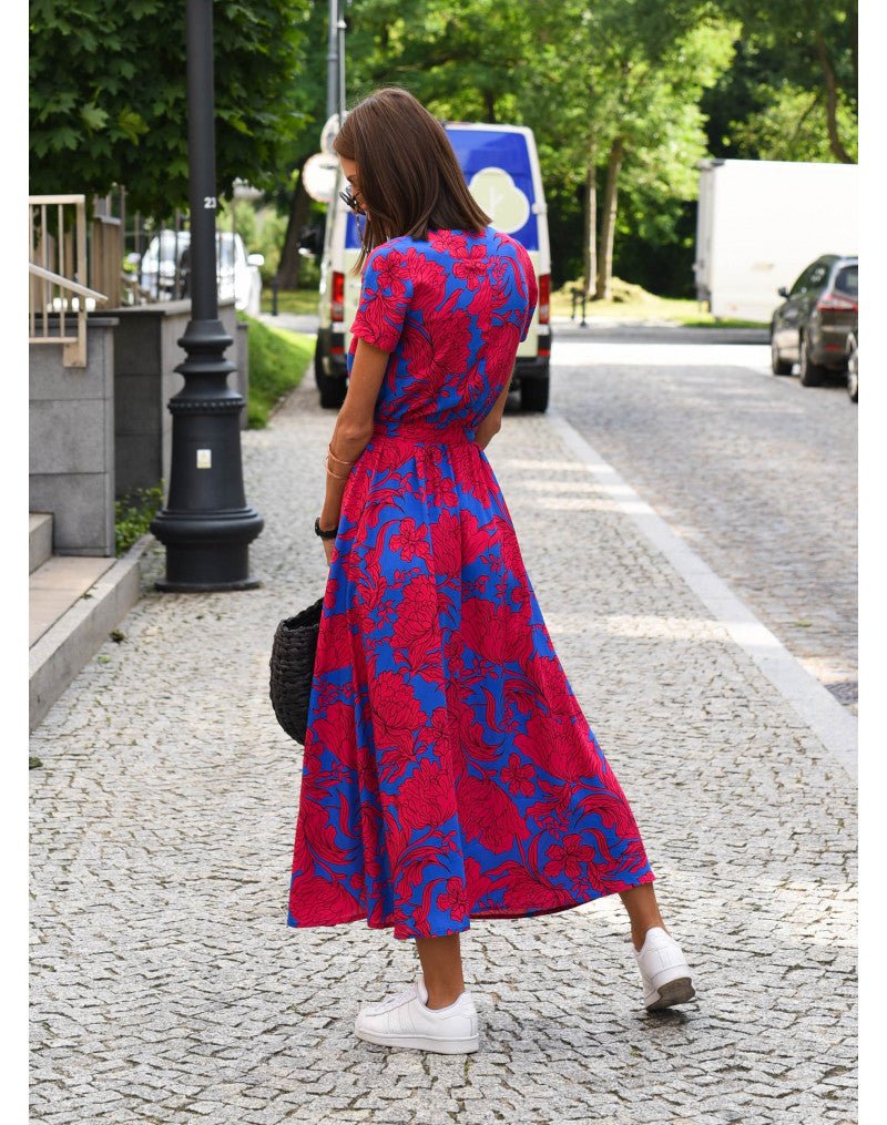ELLA - ELEGANT FLORAL DRESS - STYLISH LUXURY FIT